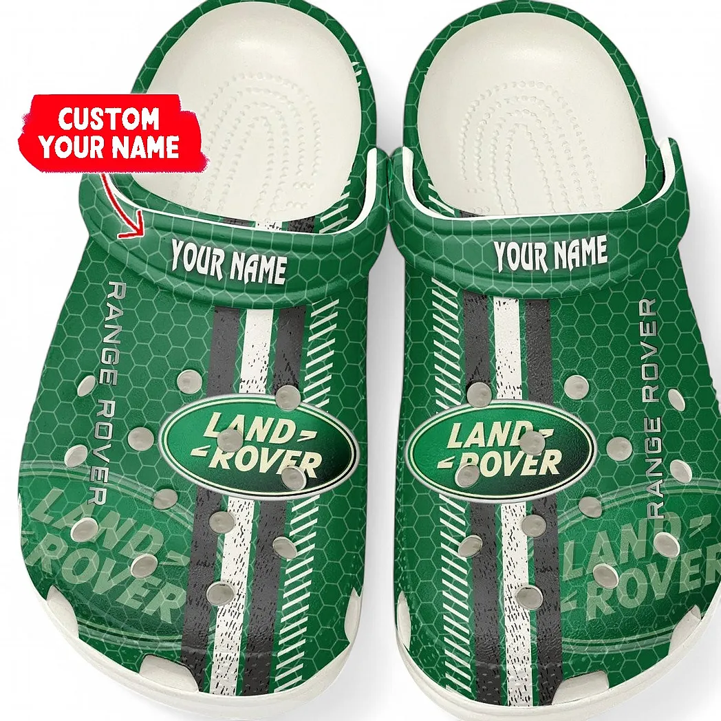 land rover crocs shoes gift for land rover lovers birthday gift for husband boyfriend car82022025617 white j7rtv