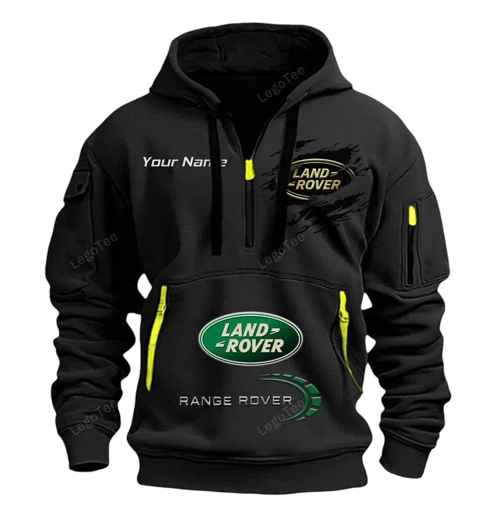 land rover half zip hoodie car113021425834 best gift for him husband boyfriend black 6kjvo