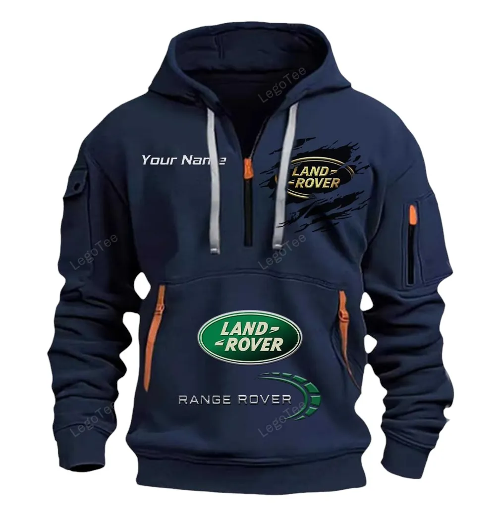 land rover half zip hoodie car113021425834 best gift for him husband boyfriend navy cg6vp