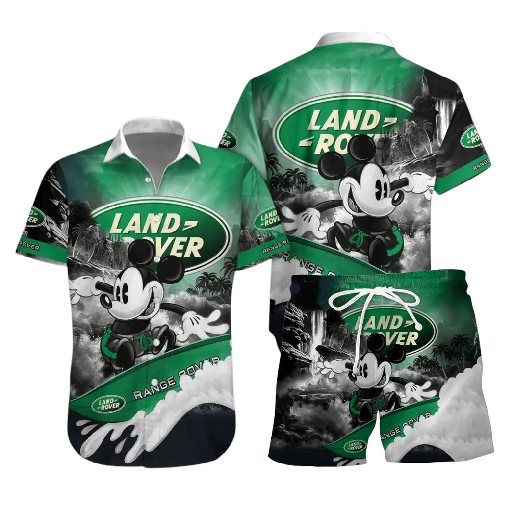 land rover hawaiian shirt set gift for land rover lovers gift for him husband boyfriend car53030625070 90j1d