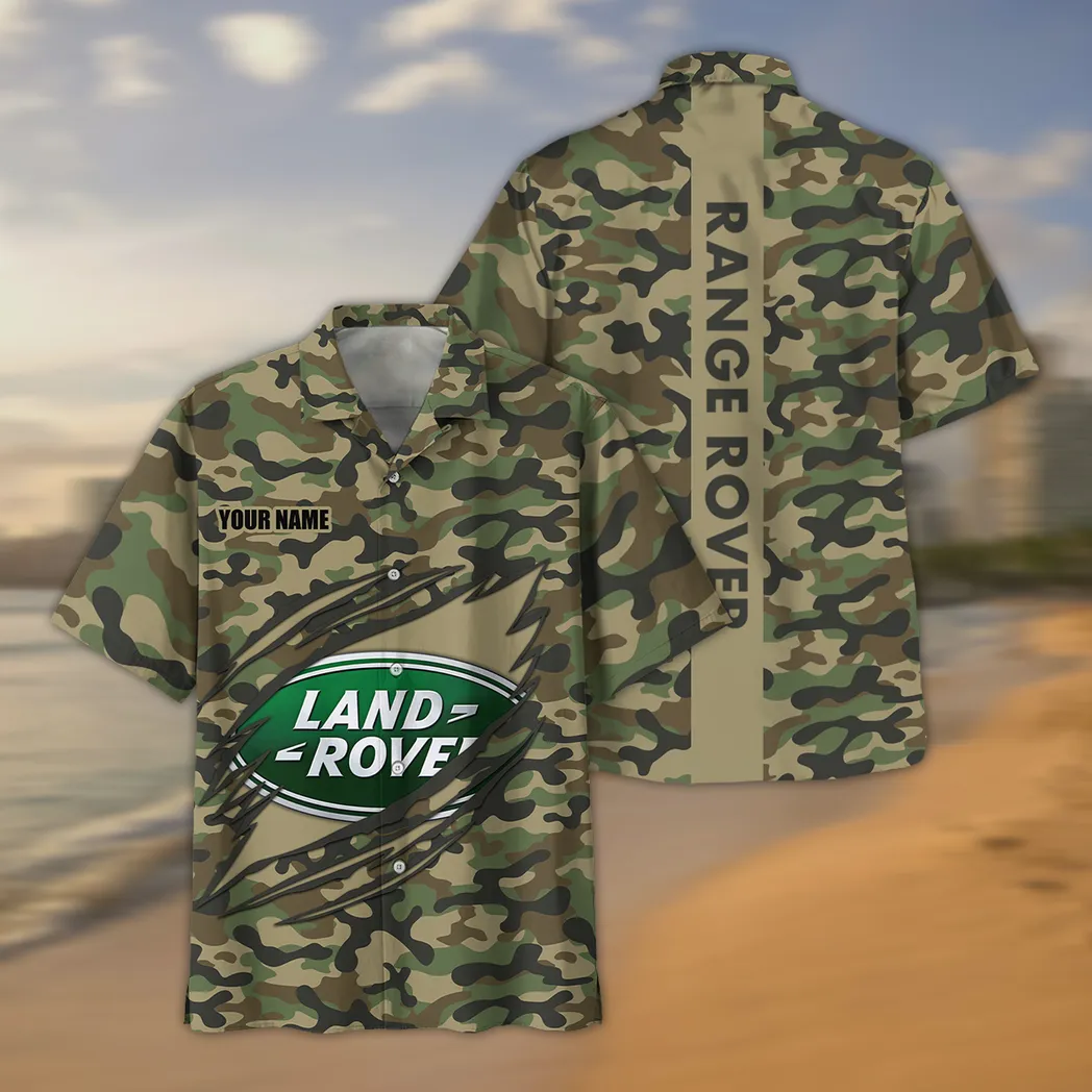 Land Rover Hawaiian Shirt Style Camo Oversized Hawaiian CAR210040825715
