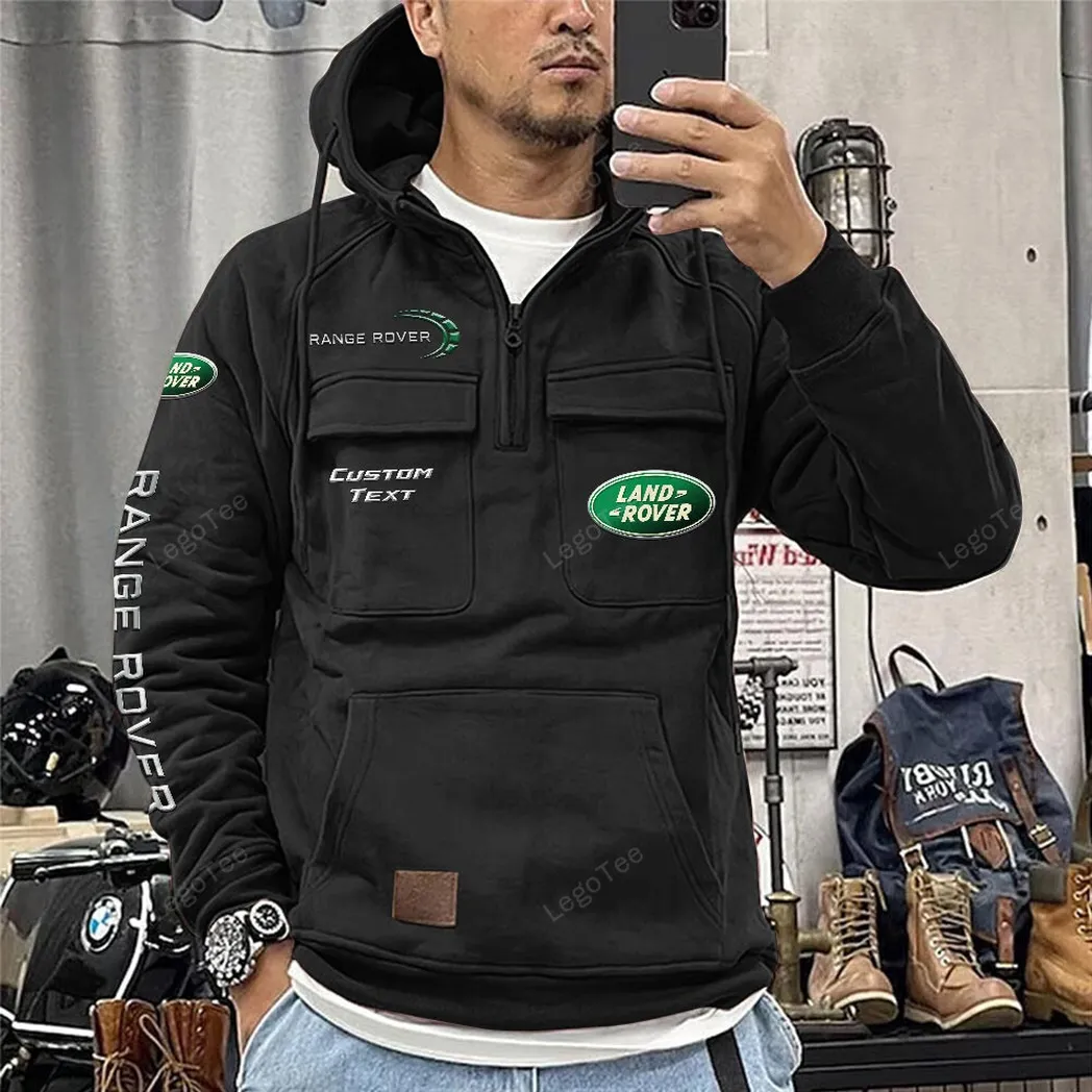 land rover tactical quarter zip hoodie car106021525015 gifts for men him husband boyfriend black 11ycz