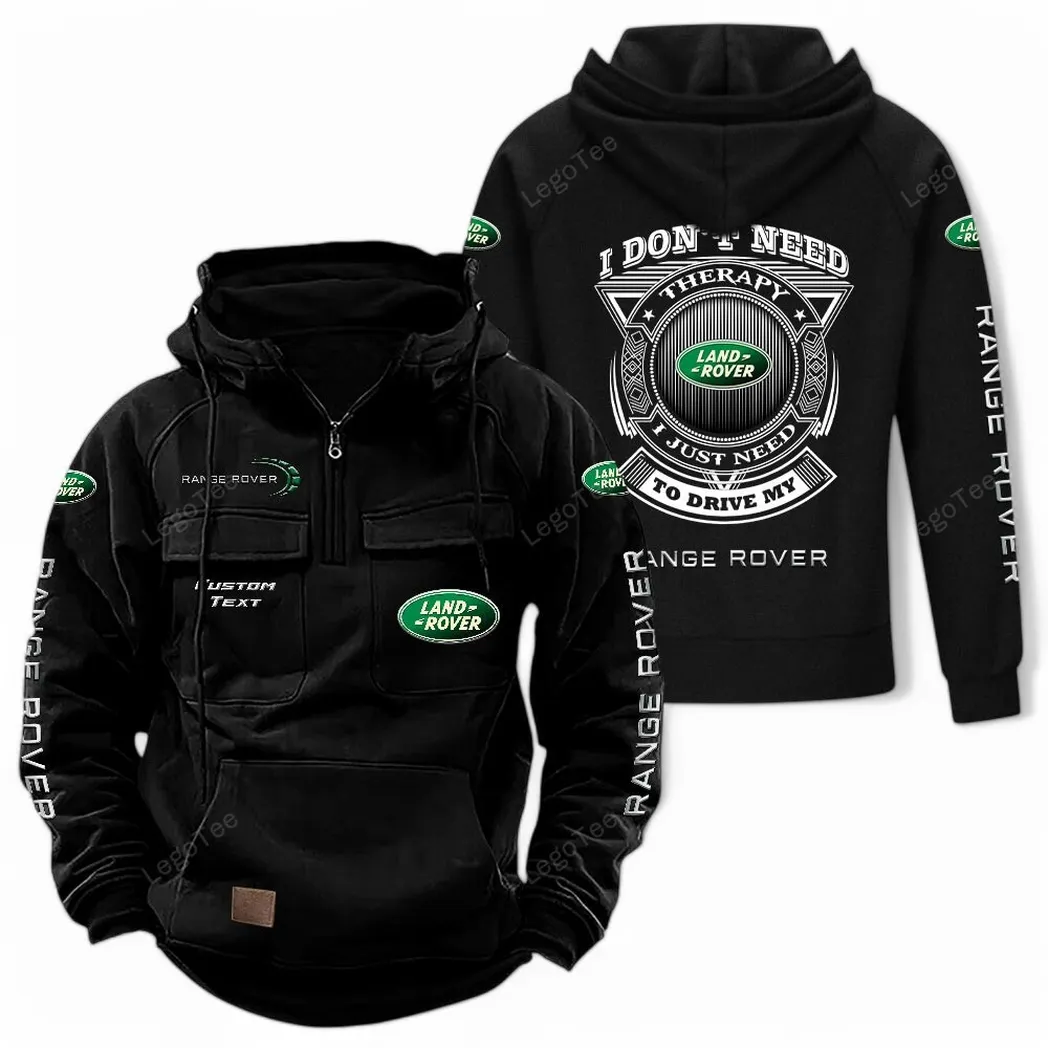 land rover tactical quarter zip hoodie car106021525015 gifts for men him husband boyfriend black ykaks