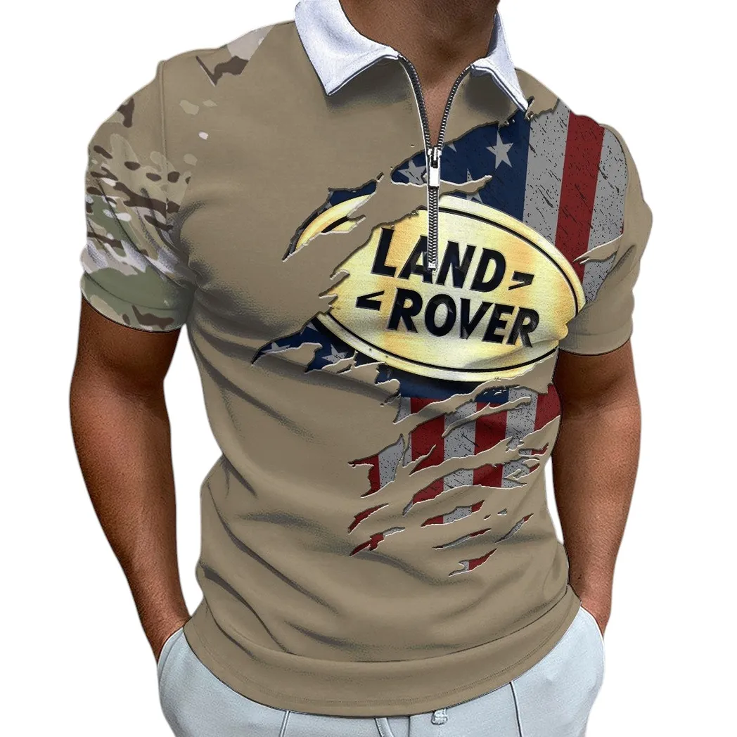 land rover zipper polo shirt gift for land rover lovers gift for him husband boyfriend car340213046 1 9tb8z
