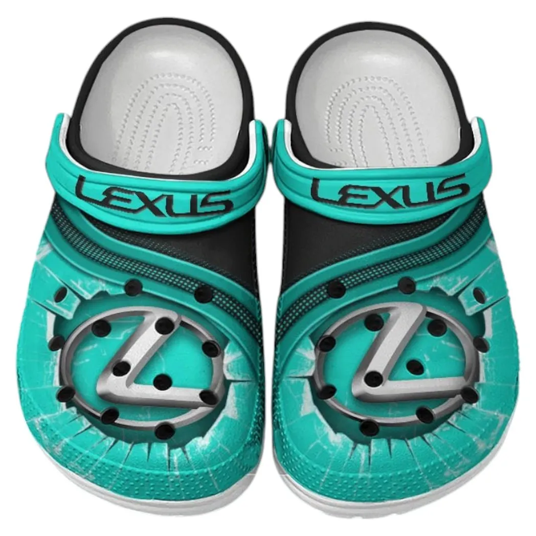 Lexus Crocs Clogs Men Women, Gift For Lexus Fan CAR188032025135 - Cyan