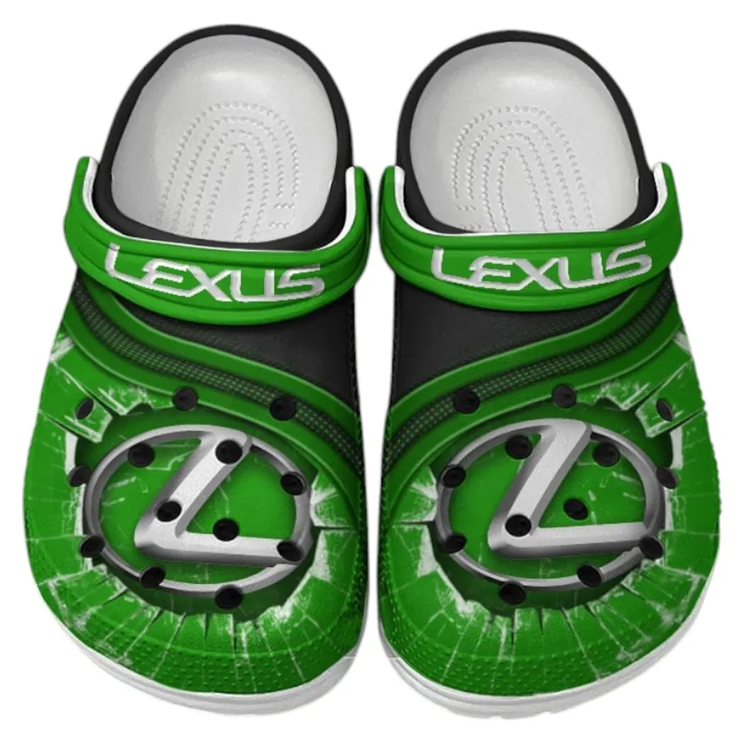 Lexus Crocs Clogs Men Women, Gift For Lexus Fan CAR188032025135 - Green
