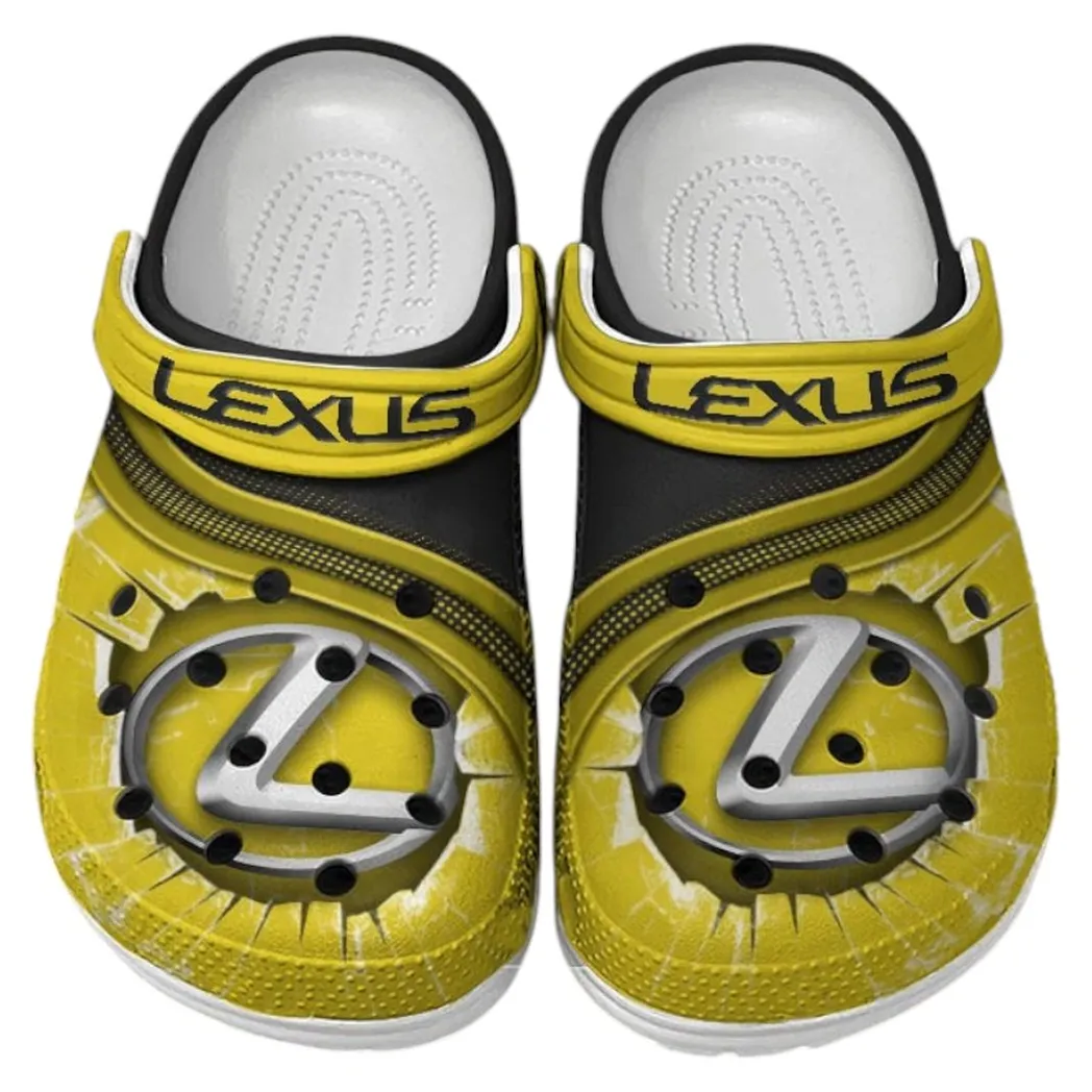 lexus crocs clogs men women gift for lexus fan car188032025135 yellow 7mfcz