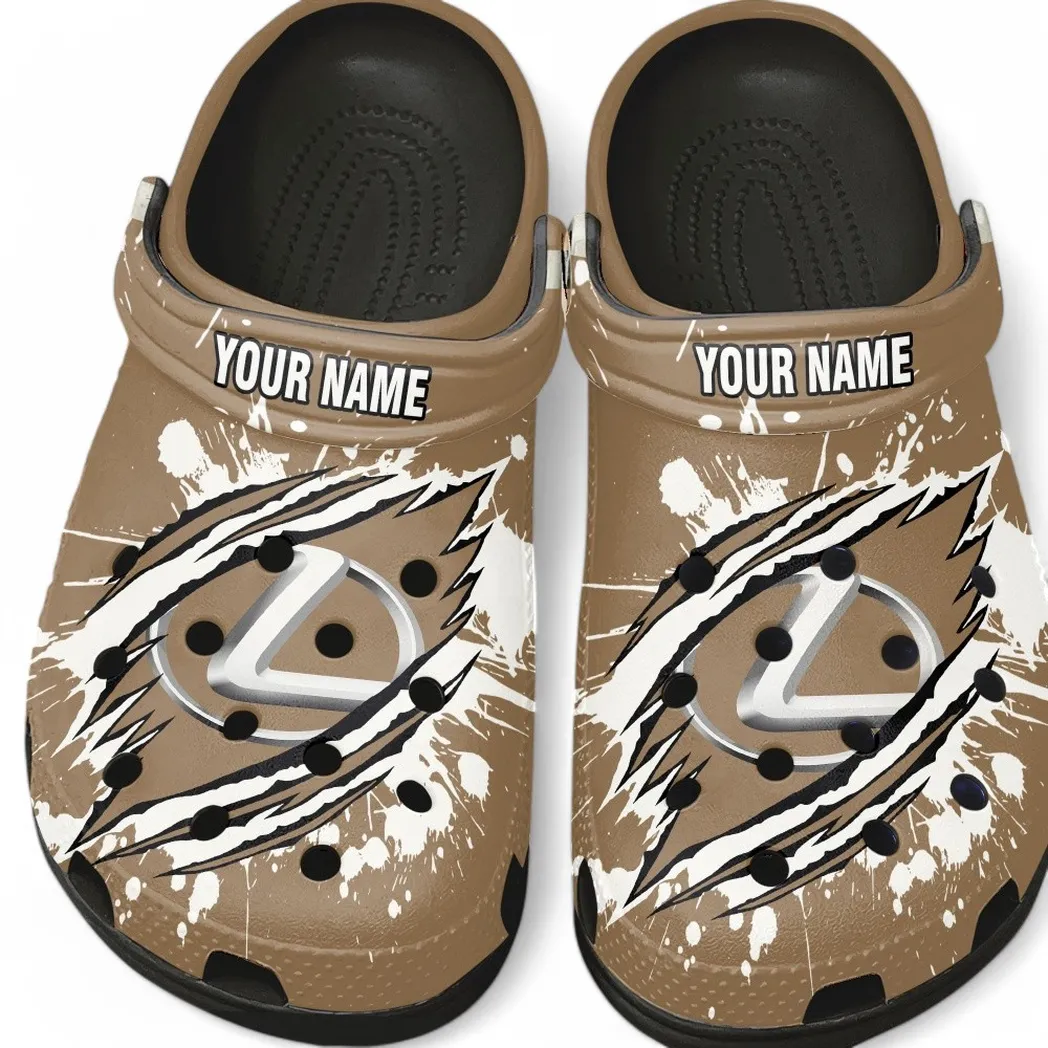 Lexus Crocs, Gift For Lexus Lovers, Gift For Him, Husband, Boyfriend CAR5602192547 - Black