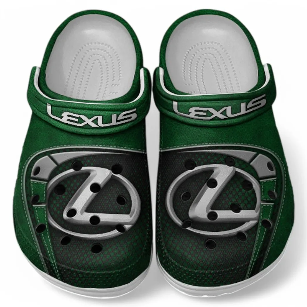 Lexus Crocs Sandals For Men Women, Gift For Lexus Fan CAR177031425576 - Green