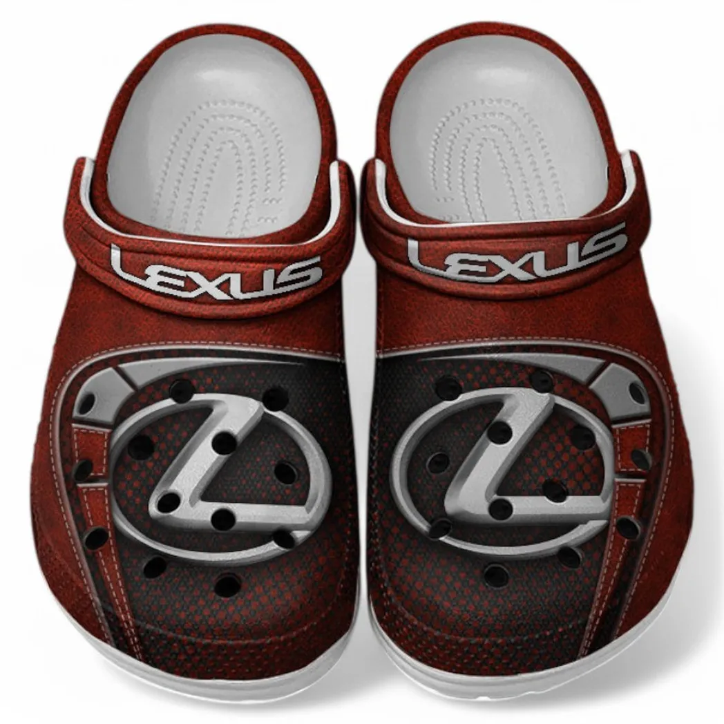 Lexus Crocs Sandals For Men Women, Gift For Lexus Fan CAR177031425576 - Red