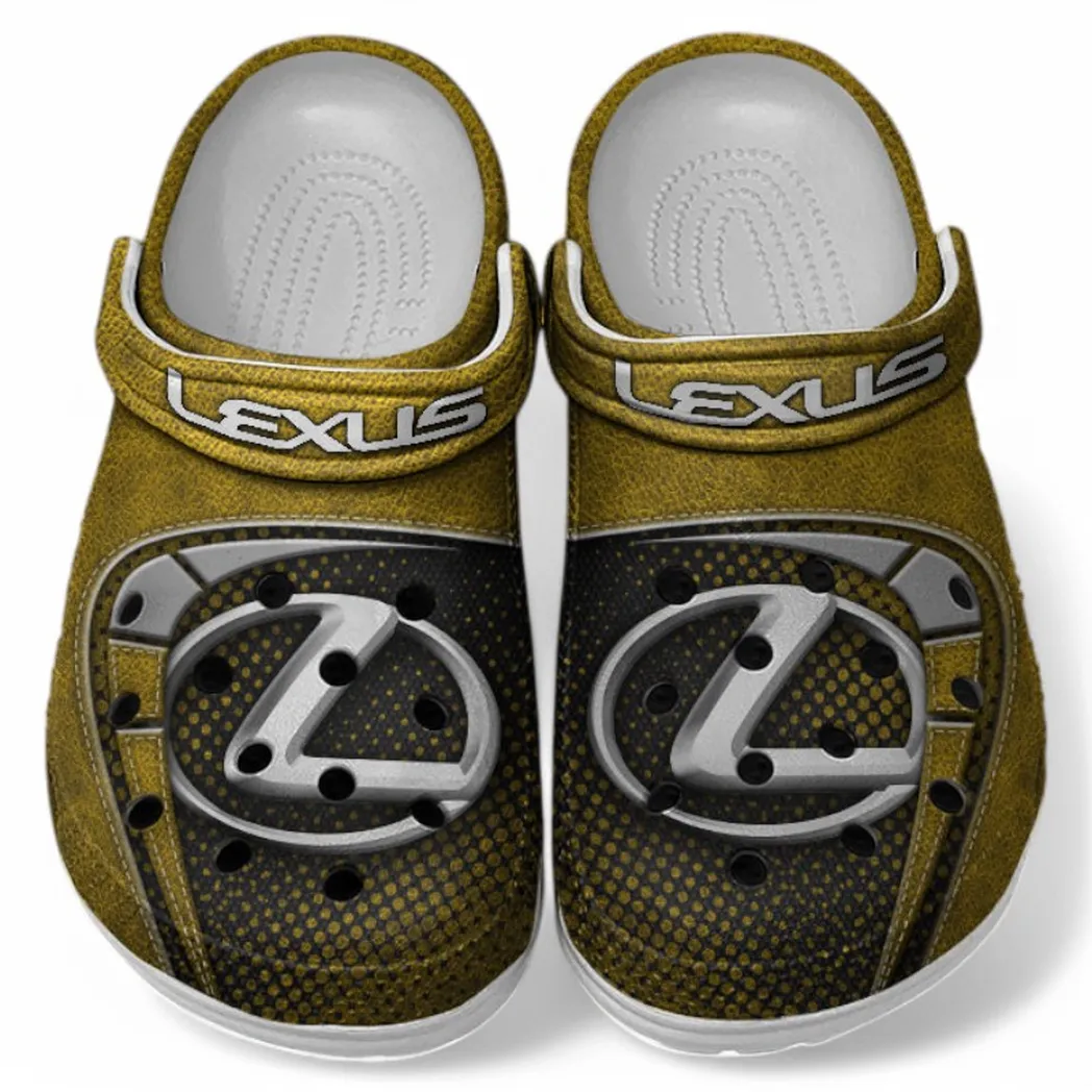Lexus Crocs Sandals For Men Women, Gift For Lexus Fan CAR177031425576 - Yellow