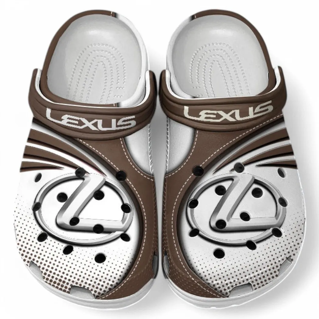 Lexus Crocs Sandals For Men Women, Gift For Lexus Fan CAR181031525701 - Brown