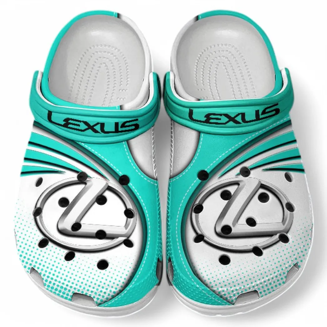 lexus crocs sandals for men women gift for lexus fan car181031525701 cyan mar2p