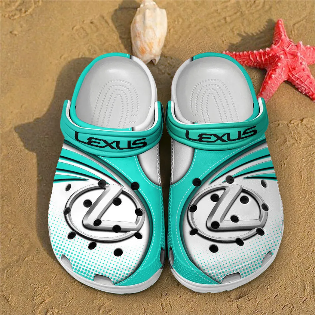 lexus crocs sandals for men women gift for lexus fan car181031525701 cyan rzbgr