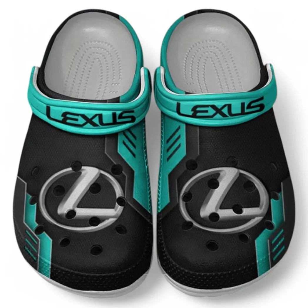 Lexus Crocs Shoes, Clogs Men Women, Gift For Lexus Fan CAR185031525275 - Cyan