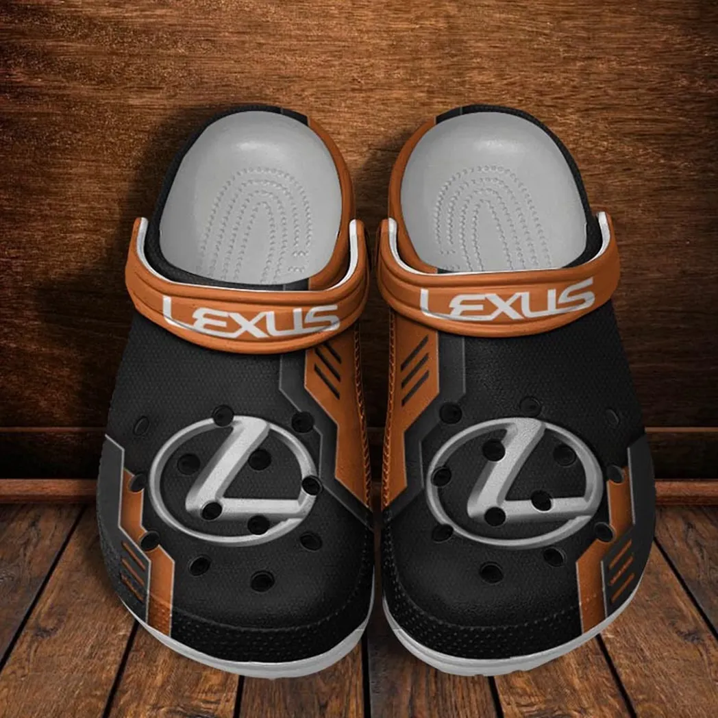 lexus crocs shoes clogs men women gift for lexus fan car185031525275 orange fm1dl
