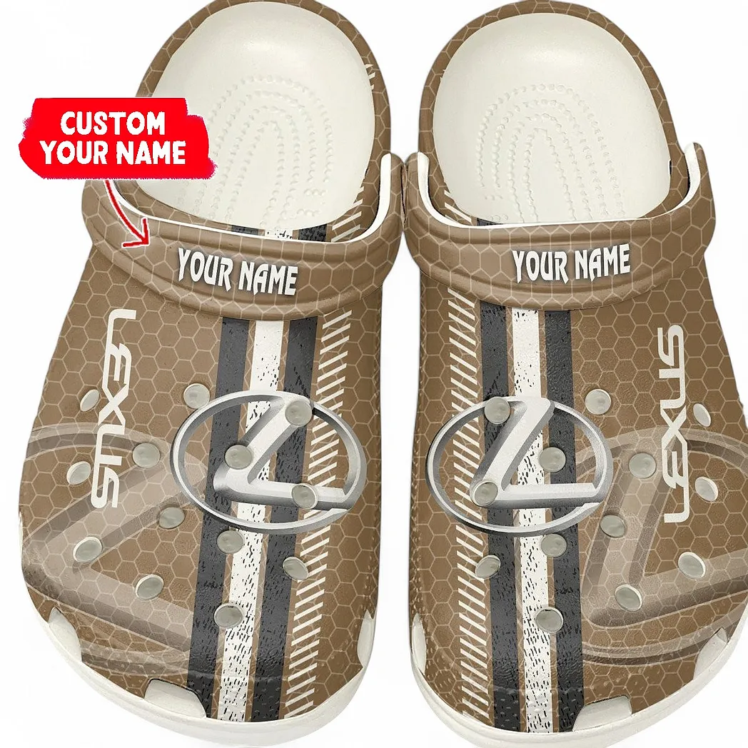 lexus crocs shoes gift for lexus lovers birthday gift for husband boyfriend car82022025618 white opqsb