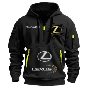 lexus half zip hoodie car113021425795 best gift for him husband boyfriend black 4wt7y