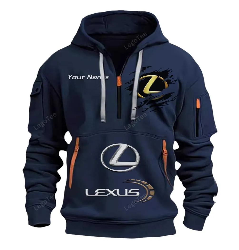lexus half zip hoodie car113021425795 best gift for him husband boyfriend navy 2sakr