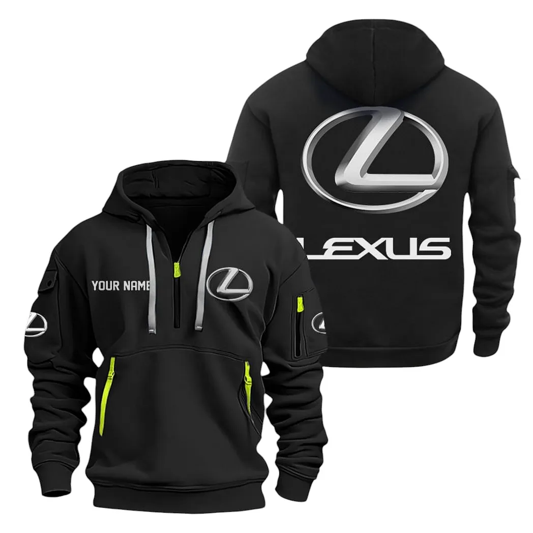 lexus half zip hoodie for men gift for lexus lovers car20022125757 black nyk2c