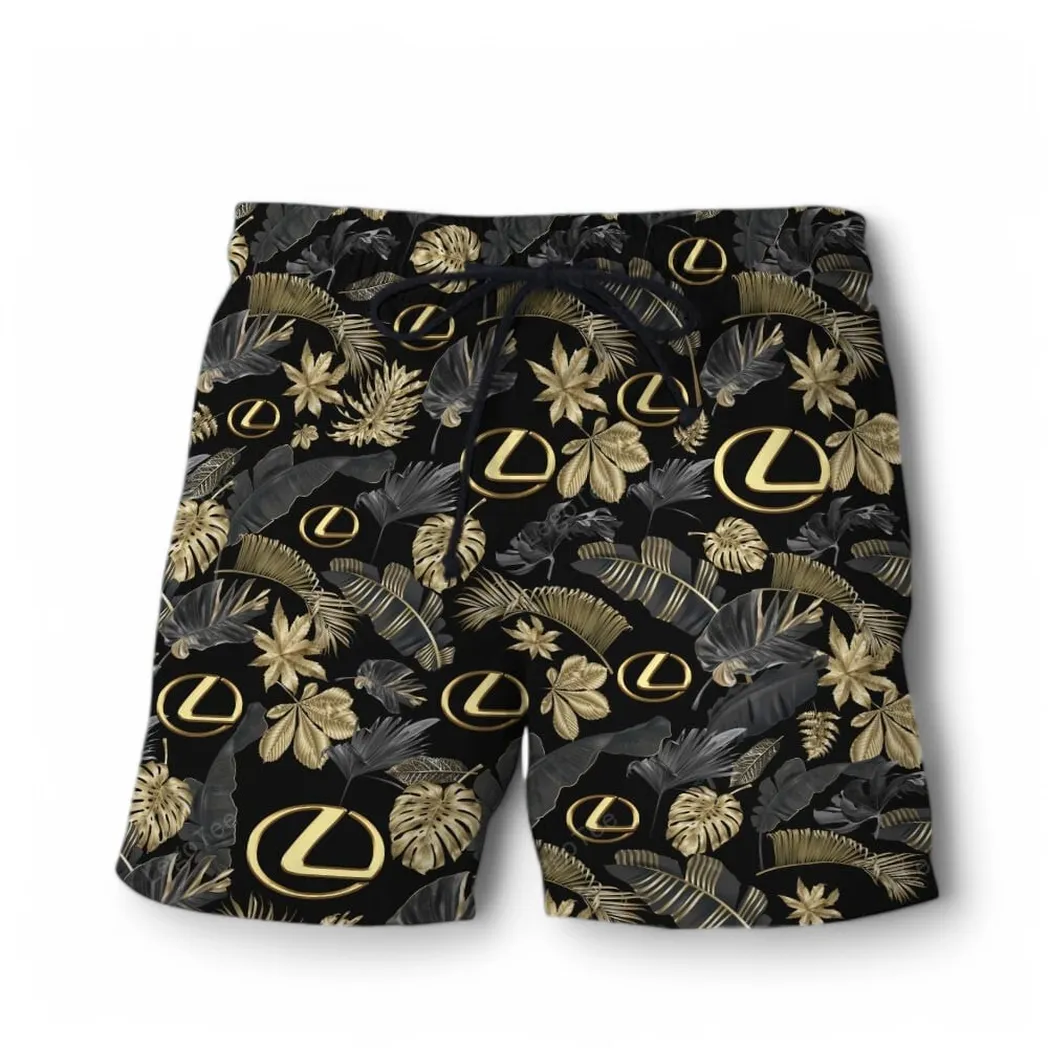 lexus hawaiian shirt set for men gift for lexus lovers gift for him husband boyfriend car139021125150 1 lqa2e