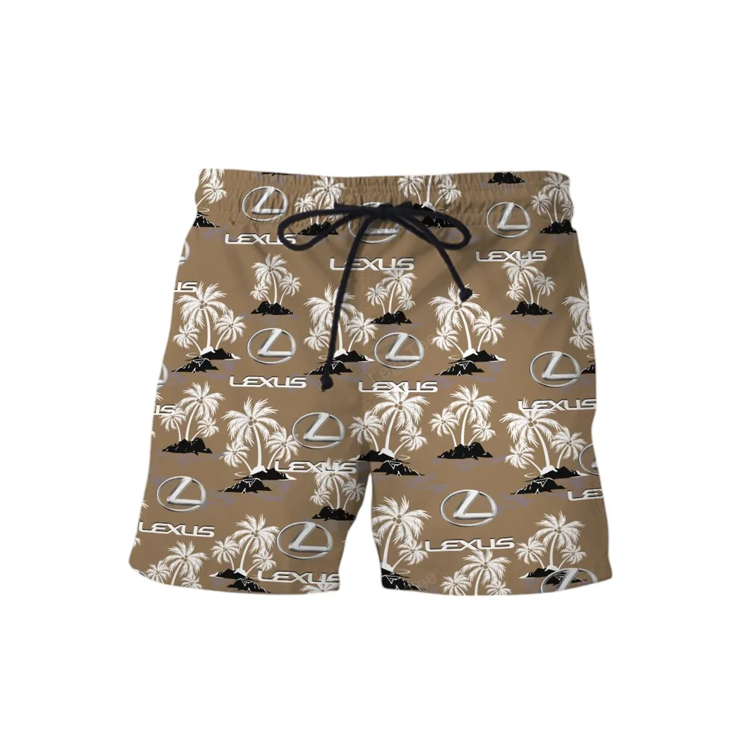 lexus hawaiian shirt set for men gift for lexus lovers gift for him husband boyfriend car144021125466 1 53gyw