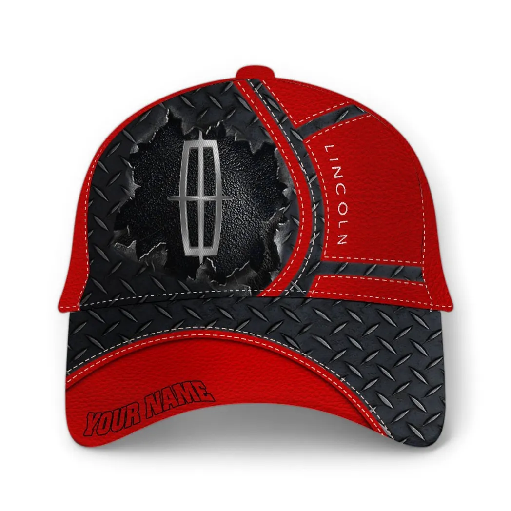 Lincoln Classic Cap, Gift For Lincoln Lovers, Gift For Him, Husband, Boyfriend - Red CAR49021825043-6