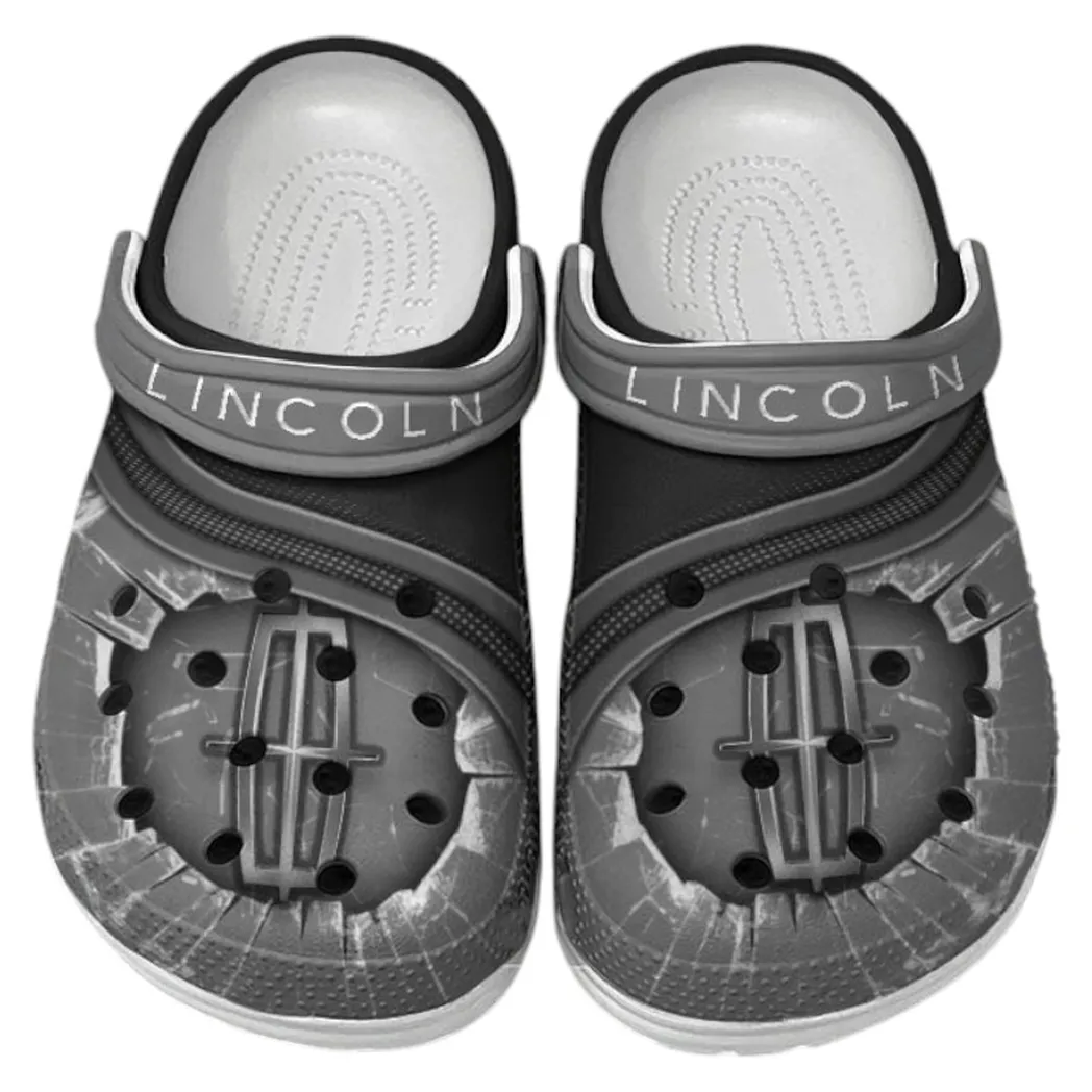 Lincoln Crocs Clogs Men Women, Gift For Lincoln Fan CAR188032025161 - Gray
