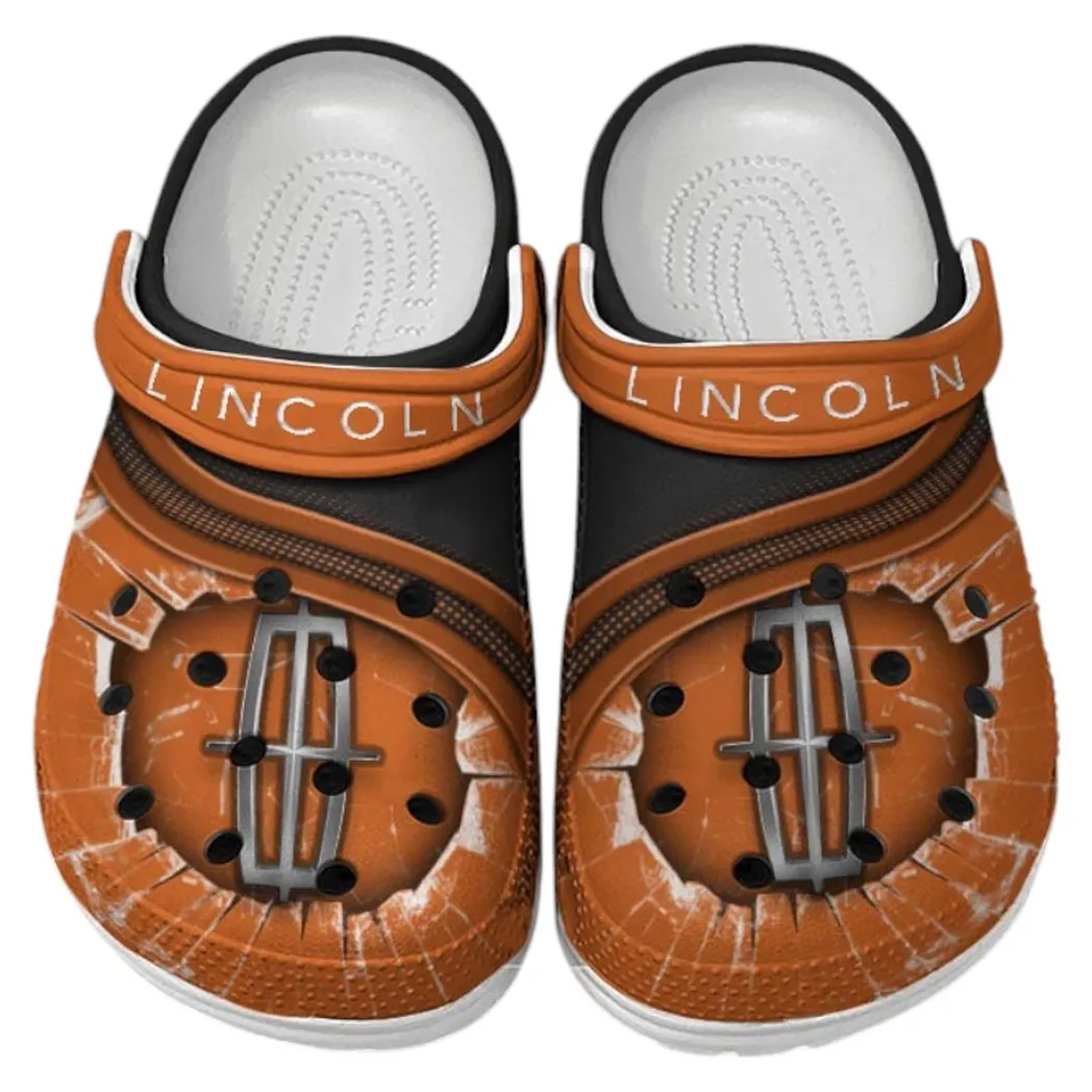lincoln crocs clogs men women gift for lincoln fan car188032025161 orange