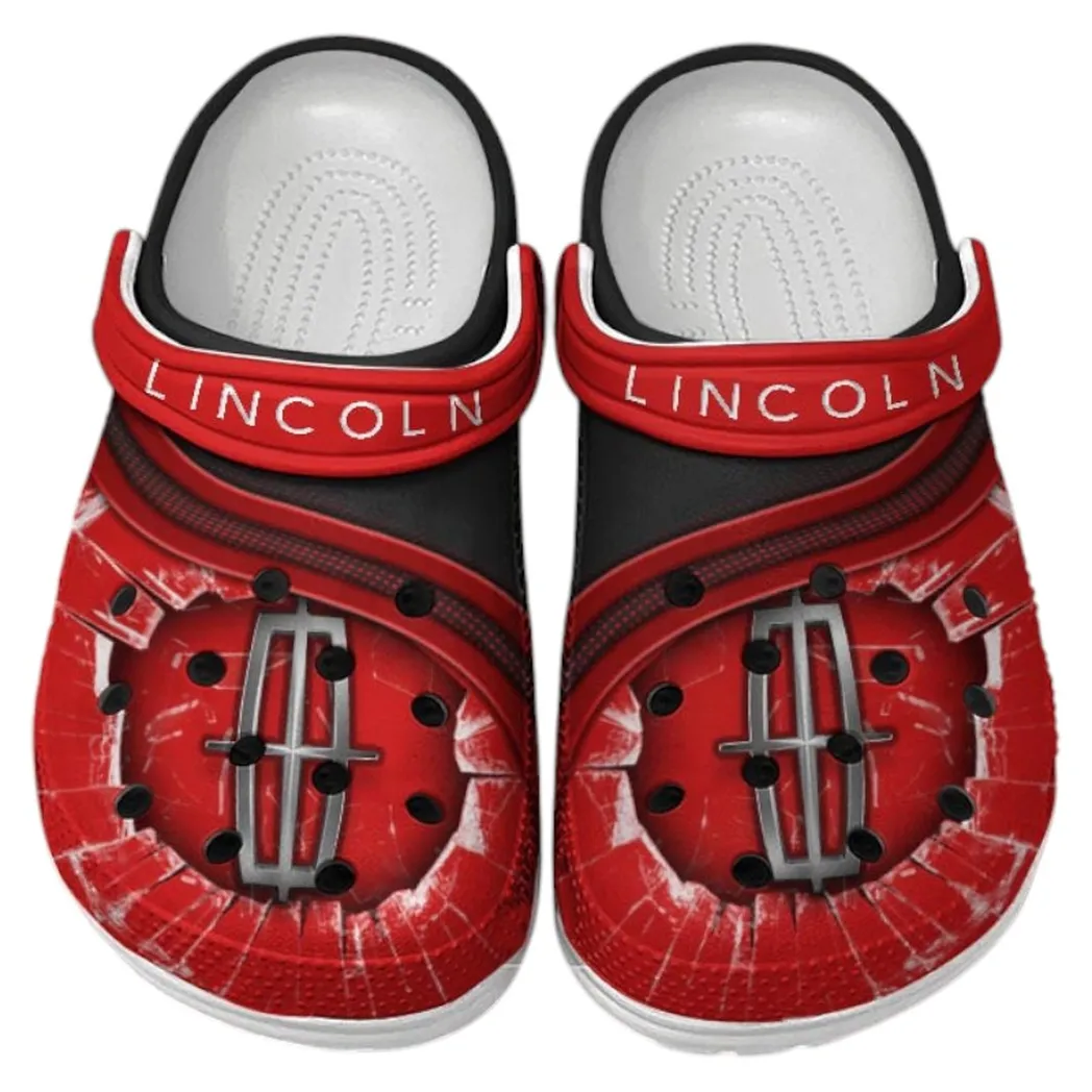 Lincoln Crocs Clogs Men Women, Gift For Lincoln Fan CAR188032025161 - Red