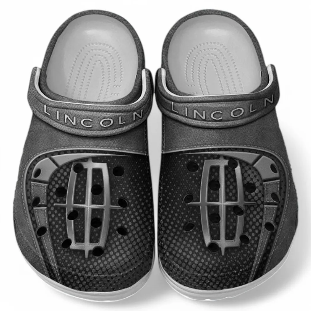 Lincoln Crocs Sandals For Men Women, Gift For Lincoln Fan CAR177031425570 - Gray