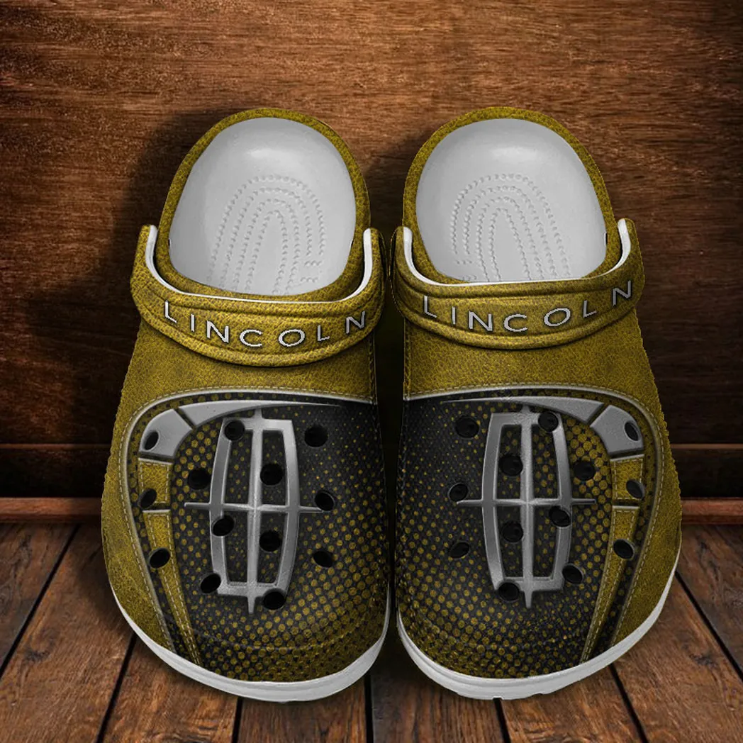 lincoln crocs sandals for men women gift for lincoln fan car177031425570 yellow cfznb