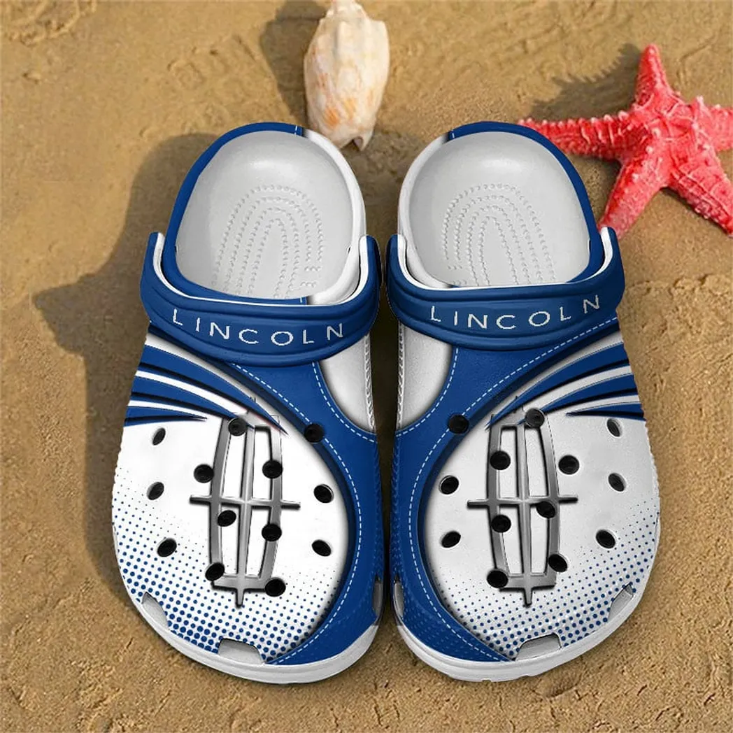 lincoln crocs sandals for men women gift for lincoln fan car181031525749 blue wquhu