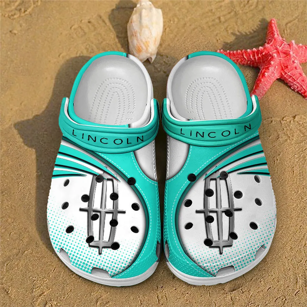 lincoln crocs sandals for men women gift for lincoln fan car181031525749 cyan ssjf0