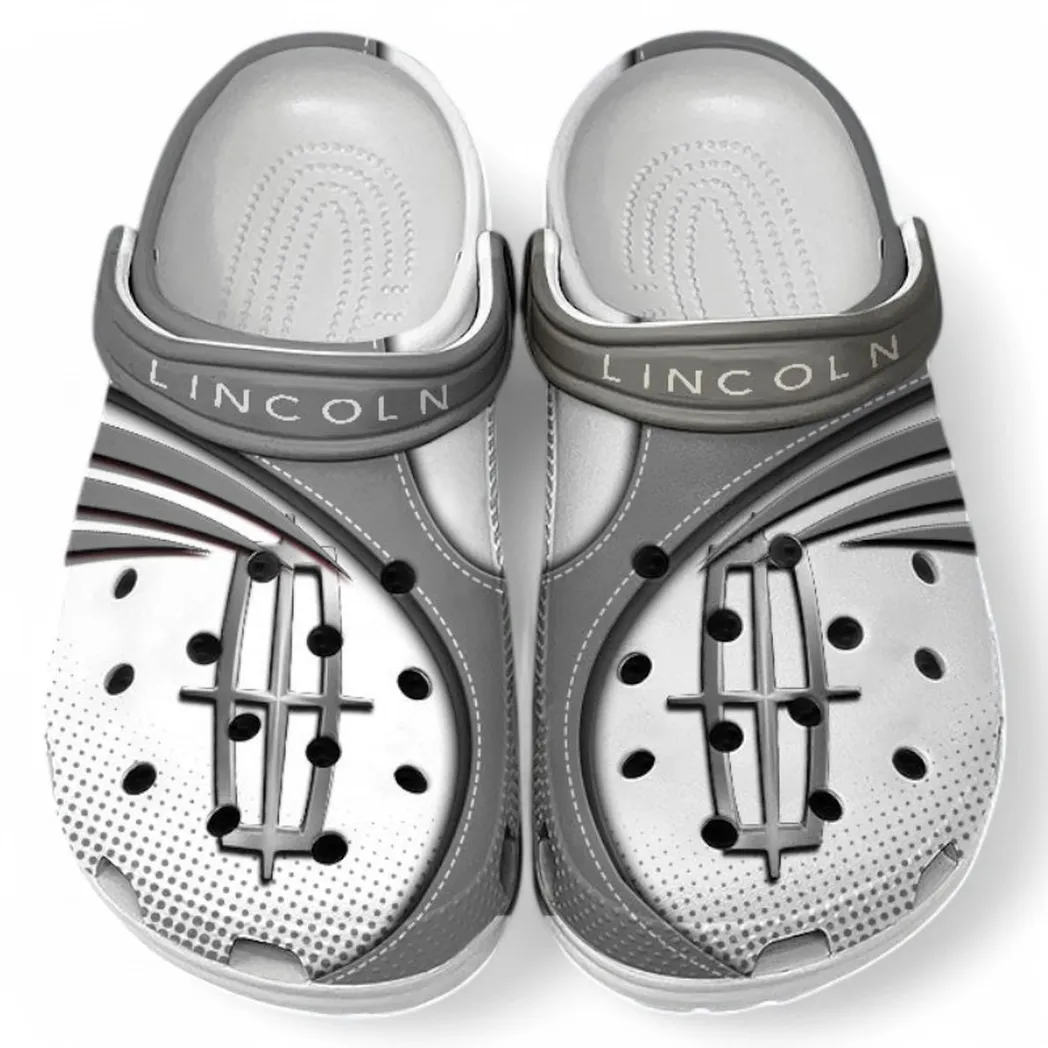 Lincoln Crocs Sandals For Men Women, Gift For Lincoln Fan CAR181031525749 - Gray