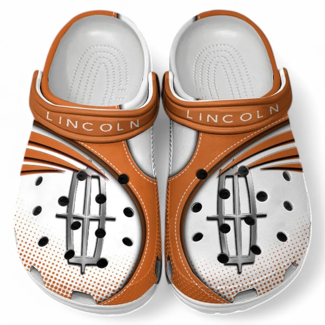 Lincoln Crocs Sandals For Men Women, Gift For Lincoln Fan CAR181031525749 - Orange