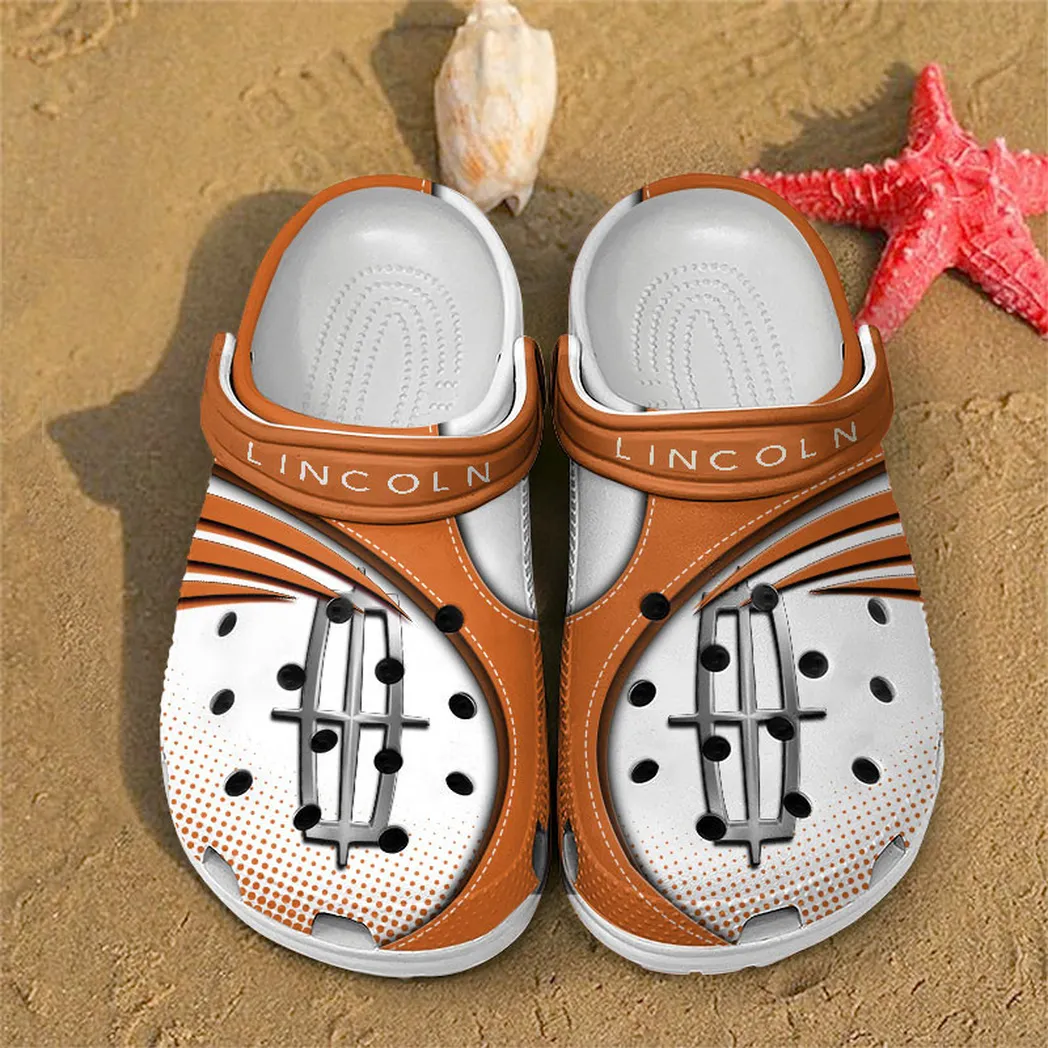 lincoln crocs sandals for men women gift for lincoln fan car181031525749 orange i3pzf