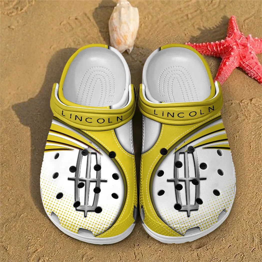 lincoln crocs sandals for men women gift for lincoln fan car181031525749 yellow bgjzn