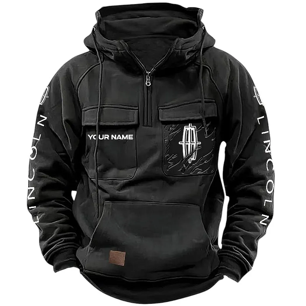 lincoln hoodie tactical quarter zip gift for lincoln lovers car164022425180 black ekwkz