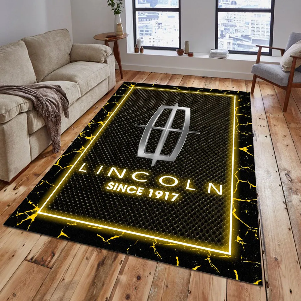 lincoln rug gift for lincoln lovers gift for him husband boyfriend car5202192546 yellow ubghv