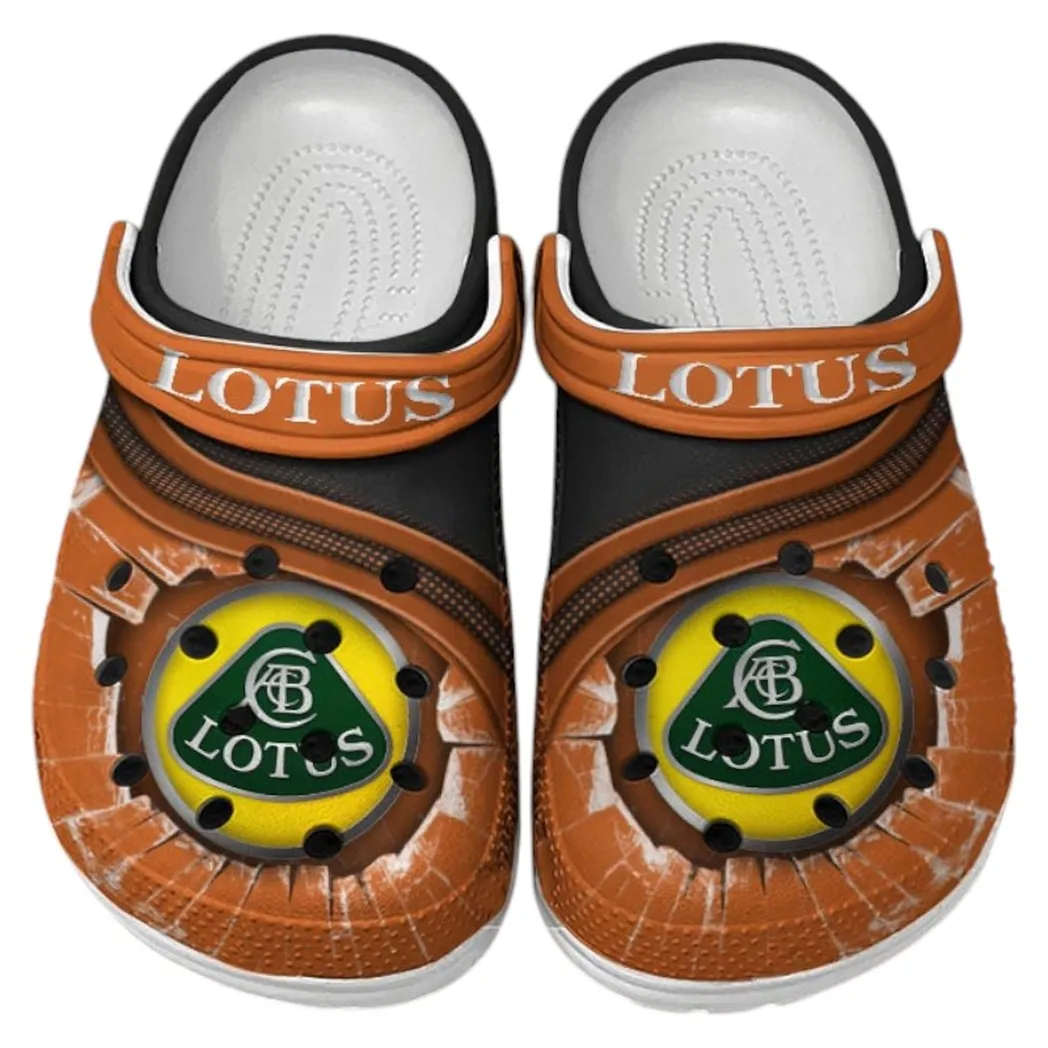 Lotus Car Crocs Clogs Men Women, Gift For Lotus Car Fan CAR188032025173 - Orange