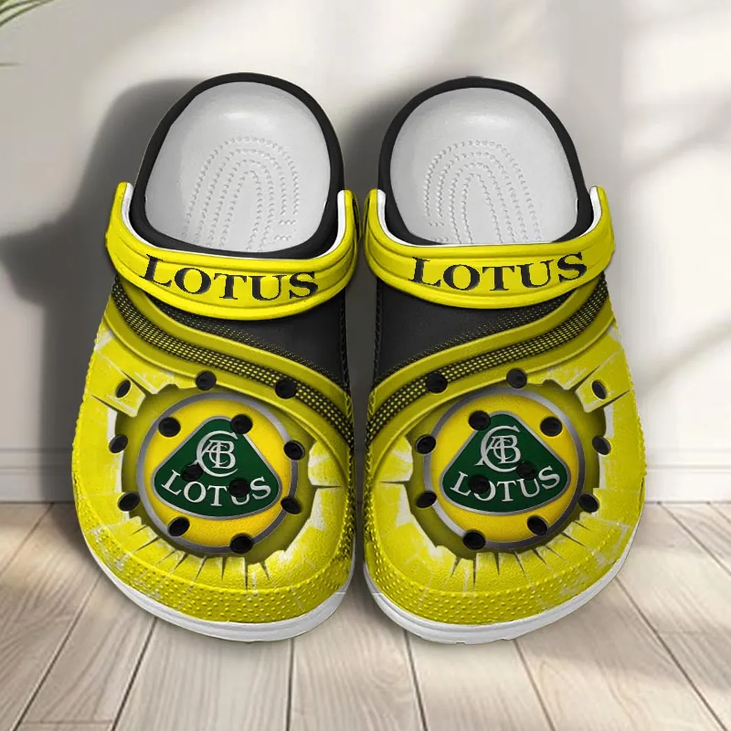lotus car crocs clogs men women gift for lotus car fan car188032025173 yellow psn7m