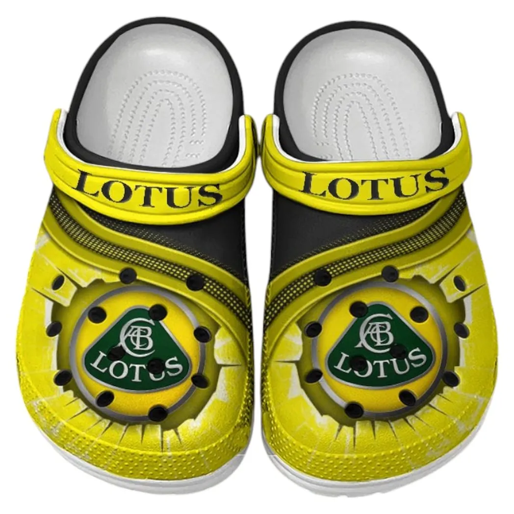 Lotus Car Crocs Clogs Men Women, Gift For Lotus Car Fan CAR188032025173 - Yellow