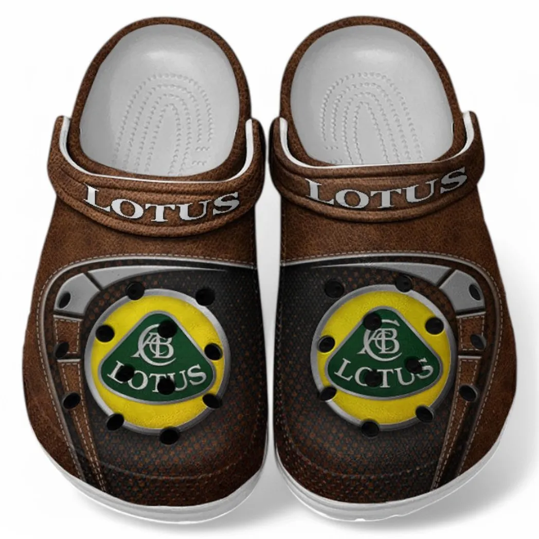 Lotus Car Crocs Sandals For Men Women, Gift For Lotus Car Fan CAR177031425592 - Brown