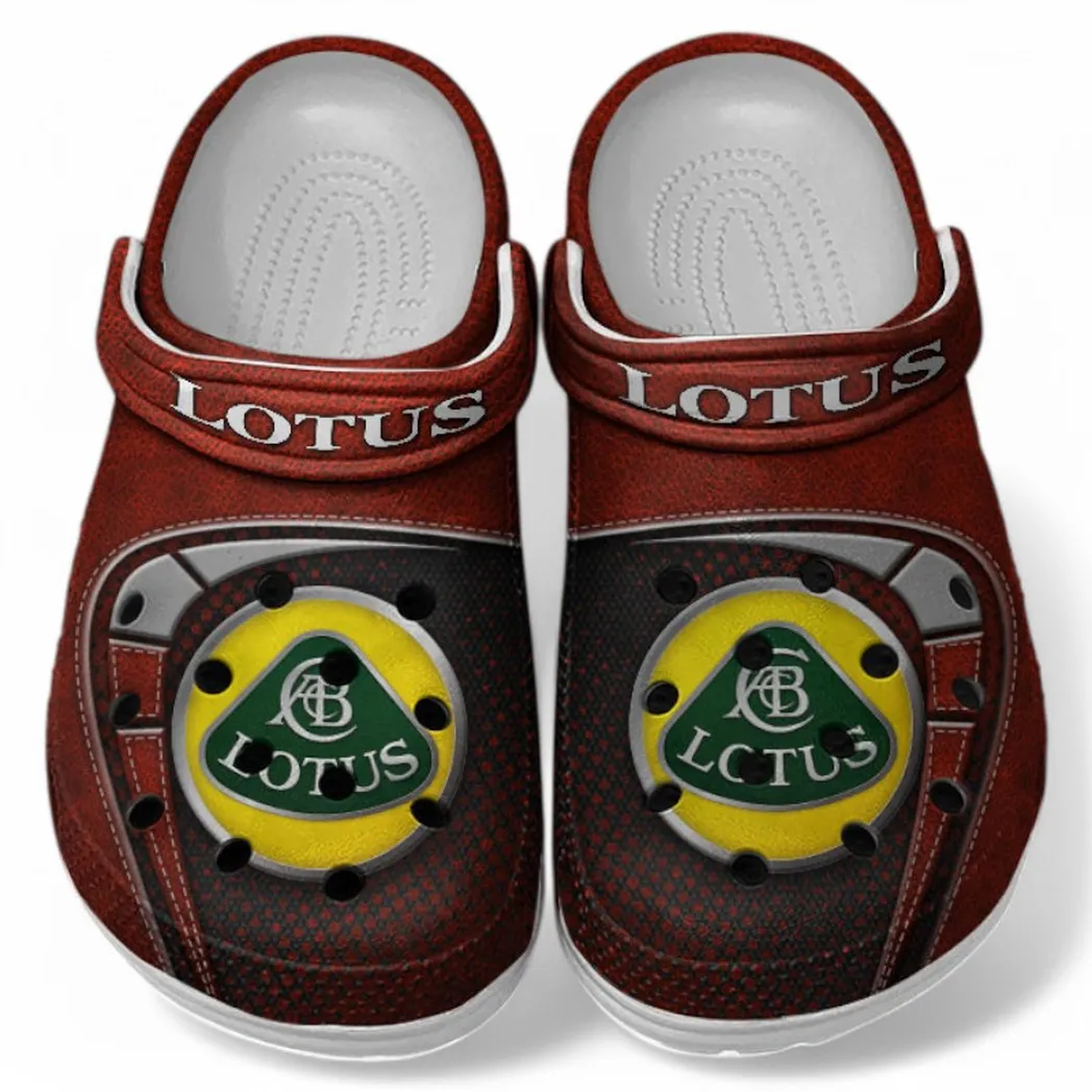 Lotus Car Crocs Sandals For Men Women, Gift For Lotus Car Fan CAR177031425592 - Red