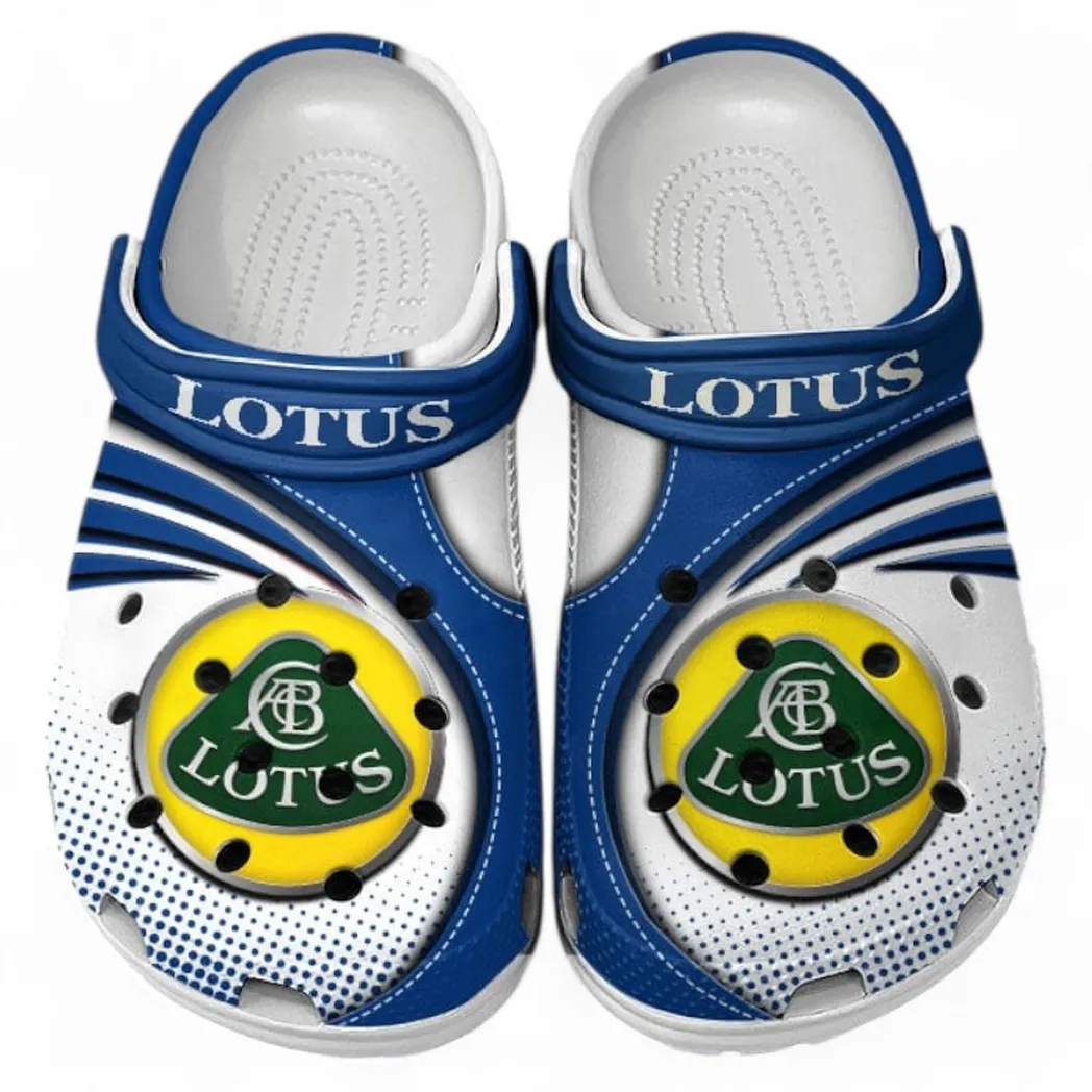 Lotus Car Crocs Sandals For Men Women, Gift For Lotus Car Fan CAR181031525745 - Blue
