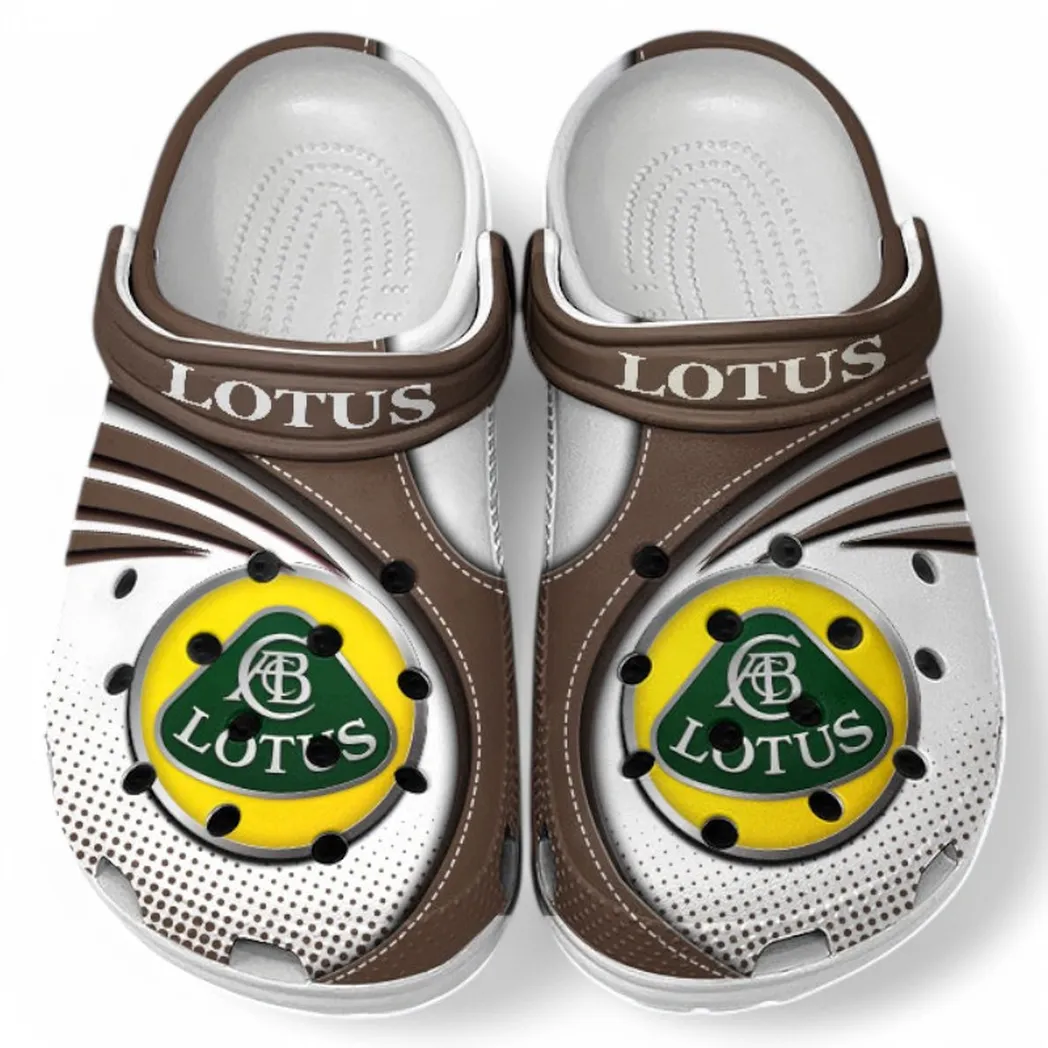 Lotus Car Crocs Sandals For Men Women, Gift For Lotus Car Fan CAR181031525745 - Brown