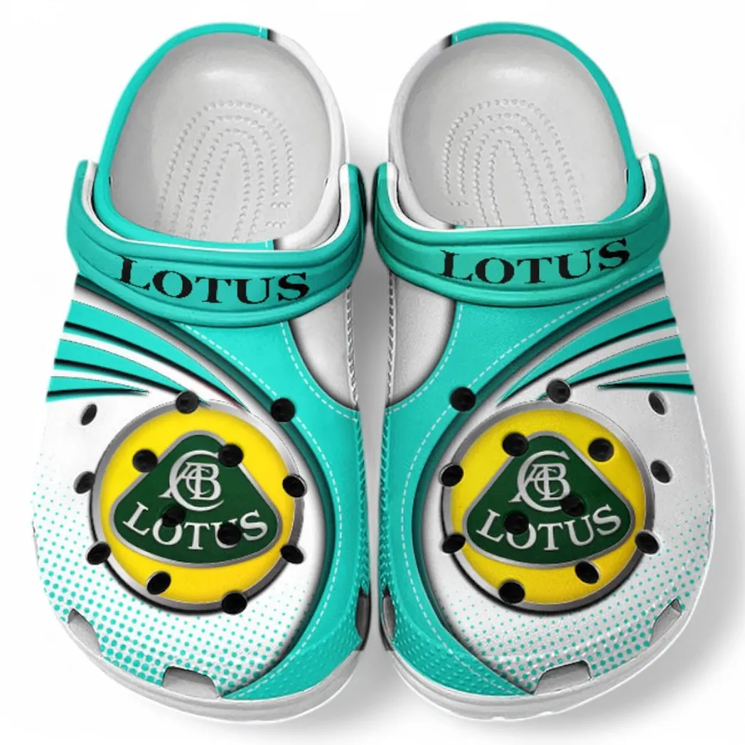 Lotus Car Crocs Sandals For Men Women, Gift For Lotus Car Fan CAR181031525745 - Cyan