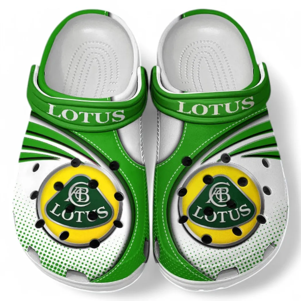 Lotus Car Crocs Sandals For Men Women, Gift For Lotus Car Fan CAR181031525745 - Green