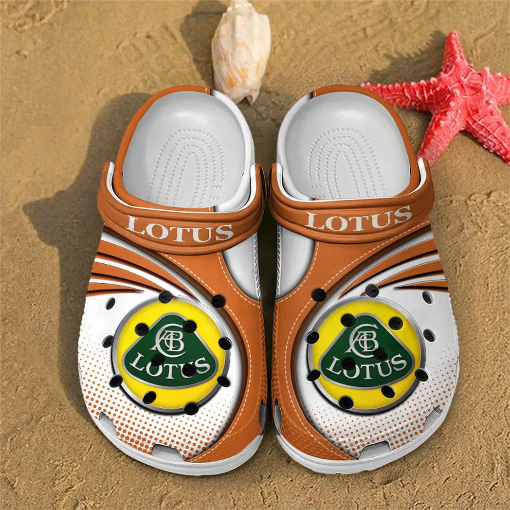 lotus car crocs sandals for men women gift for lotus car fan car181031525745 orange